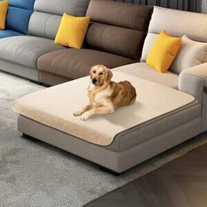 Waterproof Washable Anti-Slip Pet Couch Covers Hair Resistant 40x50 Tan S23